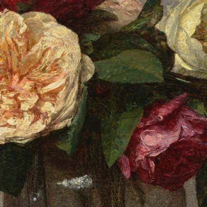 Rose Gialle E Rosse Henri Fantin-Latour hft87 quadro stampato su tela