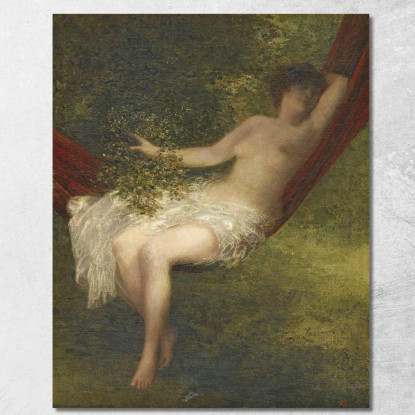 Sara La Bagnante Henri Fantin-Latour hft90 quadro stampato su tela