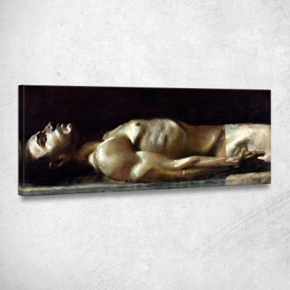 Cadavere Di Cristo Franz von Stuck fvs16 quadro stampato su tela