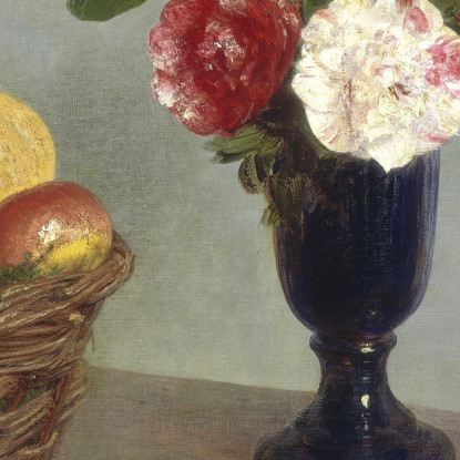 Natura Morta Henri Fantin-Latour hft113 quadro stampato su tela