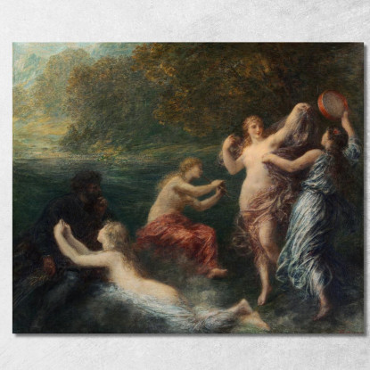 Tannhauser Henri Fantin-Latour hft116 quadro stampato su tela