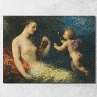 Venere E Cupido Henri Fantin-Latour hft131 quadro stampato su tela