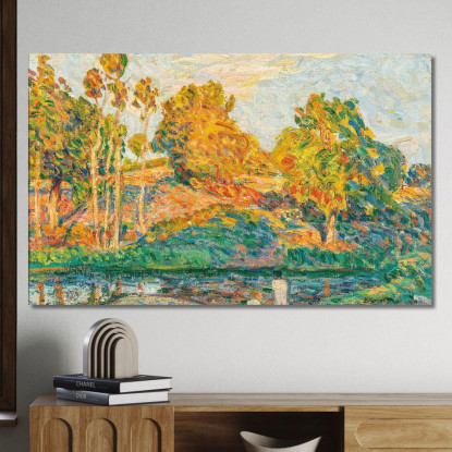 Vicino Al Fiume Henri Lebasque hlb2 quadro stampato su tela