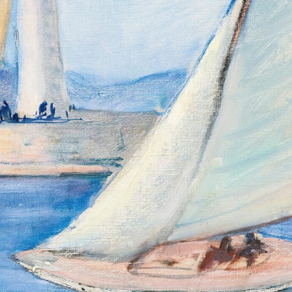 Inizio Delle Regate Nel Midi St. Tropez Henri Lebasque hlb9 quadro stampato su tela