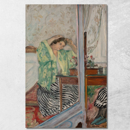 Donna Alla Sua Toilette Henri Lebasque hlb15 quadro stampato su tela