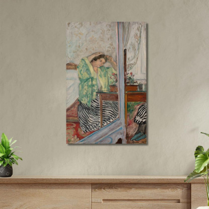 Donna Alla Sua Toilette Henri Lebasque hlb15 quadro stampato su tela