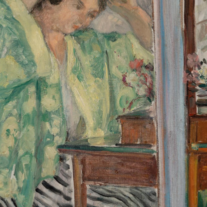 Donna Alla Sua Toilette Henri Lebasque hlb15 quadro stampato su tela