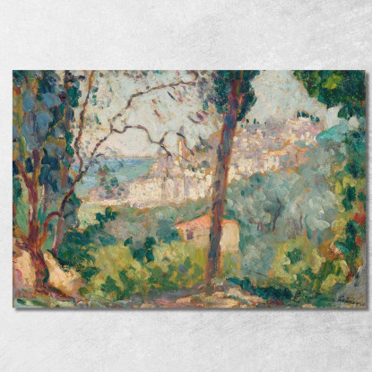 Il Villaggio Henri Lebasque hlb38 quadro stampato su tela