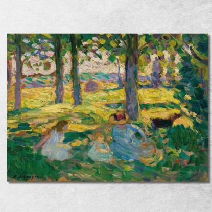 Montévrain La Campagna Henri Lebasque hlb46 quadro stampato su tela