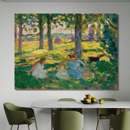 Montévrain La Campagna Henri Lebasque hlb46 quadro stampato su tela