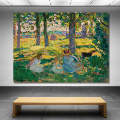 Montévrain La Campagna Henri Lebasque hlb46 quadro stampato su tela
