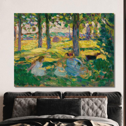 Montévrain La Campagna Henri Lebasque hlb46 quadro stampato su tela