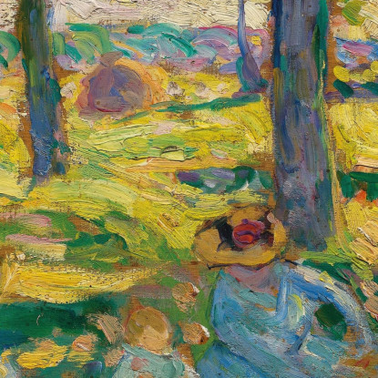 Montévrain La Campagna Henri Lebasque hlb46 quadro stampato su tela