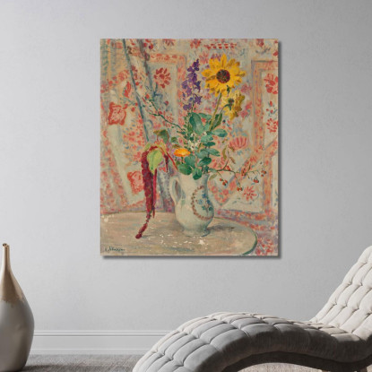 Natura Morta Con Bouquet Henri Lebasque hlb47 quadro stampato su tela