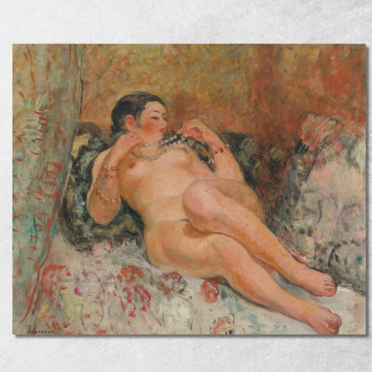 Mentire Nudo Henri Lebasque hlb53 quadro stampato su tela