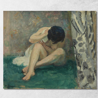 Bene O Tappeto Verde Calcio Henri Lebasque hlb60 quadro stampato su tela