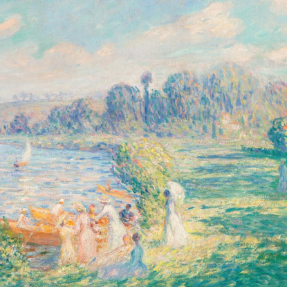 Sulle Rive Della Marna Henri Lebasque hlb69 quadro stampato su tela