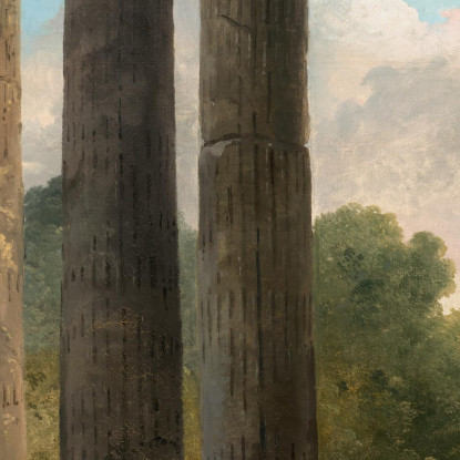 Un Banchetto Tra Le Rovine Di Un Tempio Hubert Robert hrb1 quadro stampato su tela