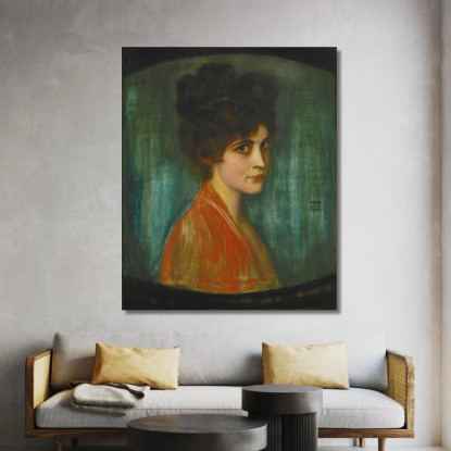 Frau Feez Franz von Stuck fvs33 quadro stampato su tela