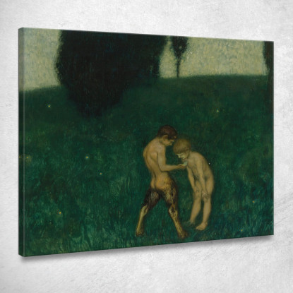 Lucciola Lucciola Franz von Stuck fvs37 quadro stampato su tela